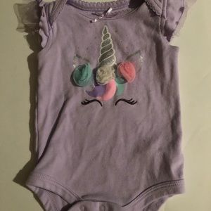 Purple unicorn bodysuit